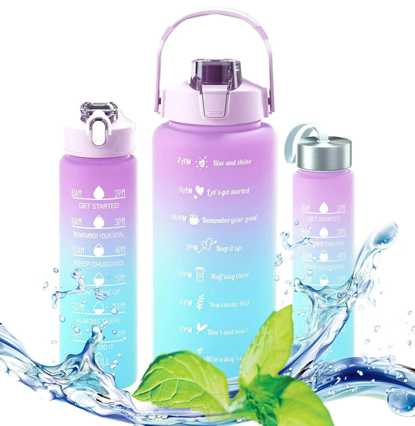 3 In 1 Water Bottle Set