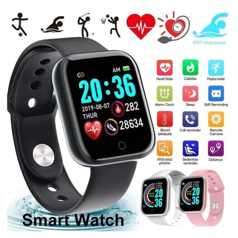 D20 Bluetooth Wireless Smart Watch Fitness Band