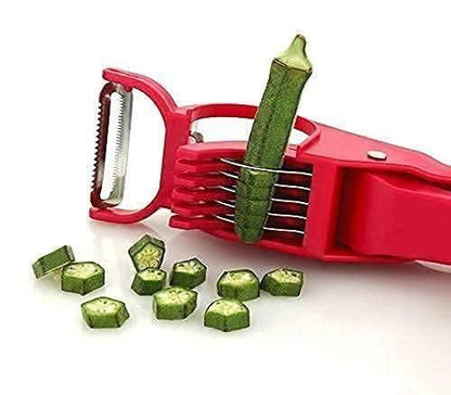 2 in 1 Vegetable Cutter with Peeler