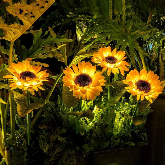 Waterproof Solar Sunflower LED Light