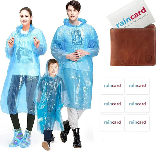 Reusable Wallet Rain Coats (Pack Of 10)