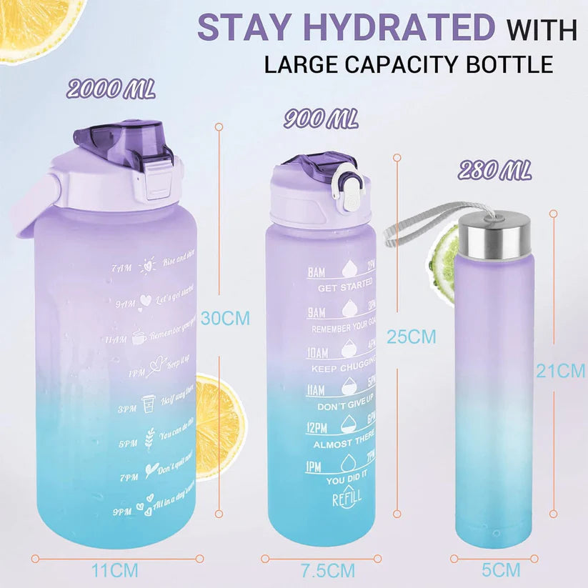 3 In 1 Water Bottle Set