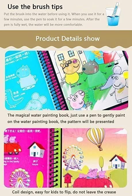 Magical Water Painting Book (Set of 4)